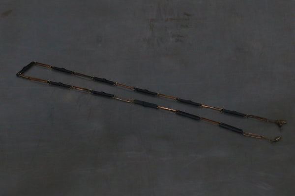 Rigards Hand-hammered copper and buffalo horn glasses chain AT005CU series collection RG-AT005CU-HJ+ST Black horn + dark copper AT005CU